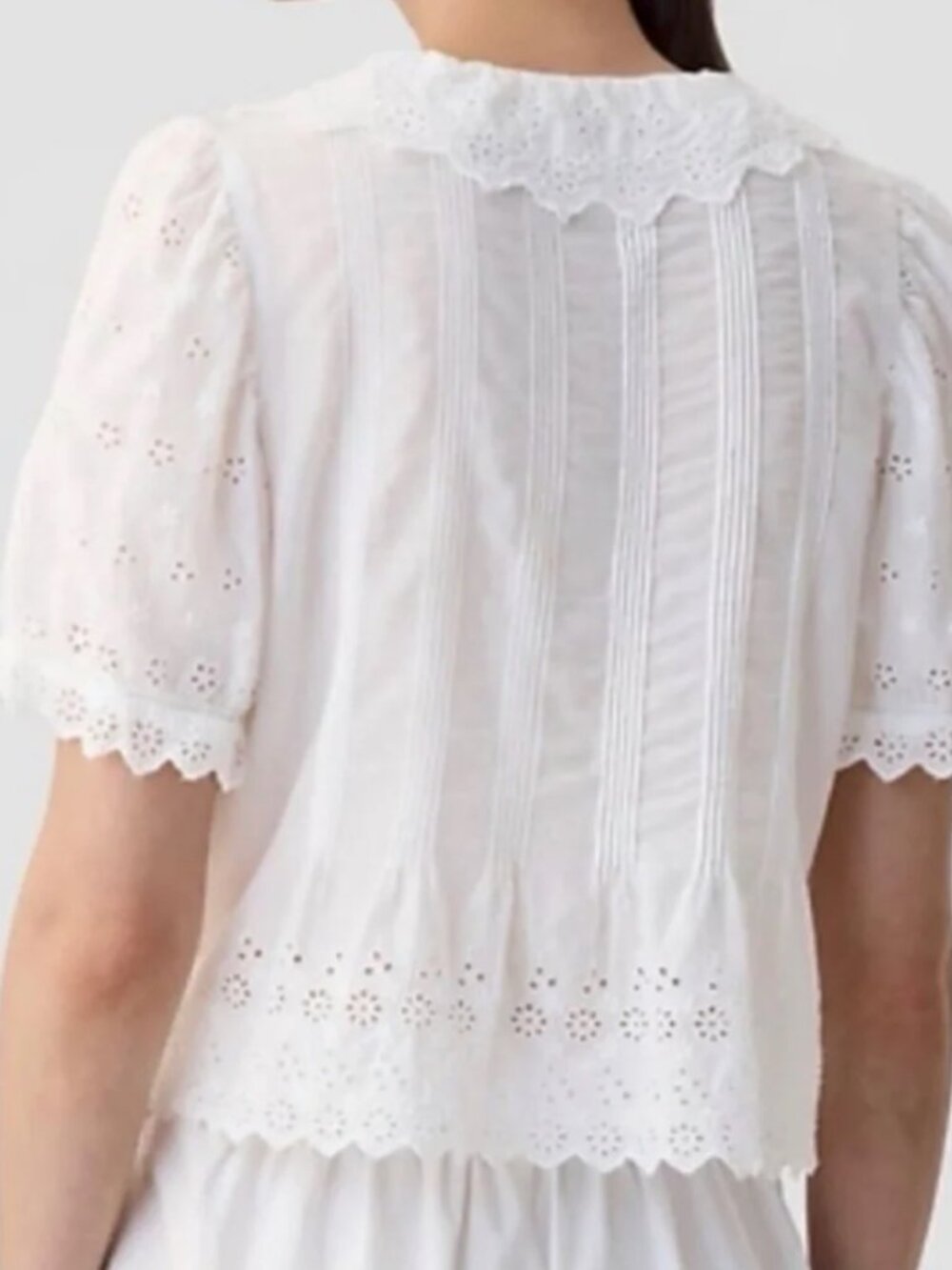 NWT Gap x Doen White Eyelet Top Size Small - Picture 2 of 7